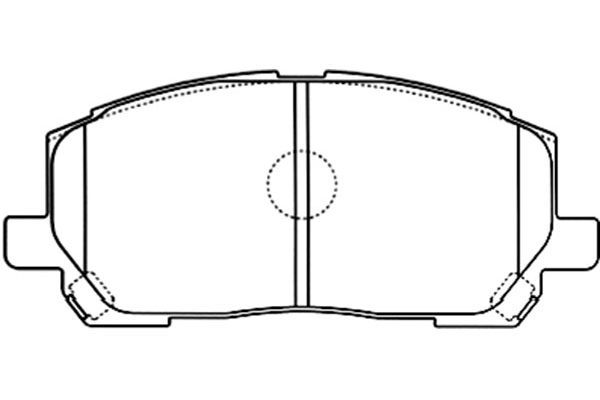 KAVO PARTS Комплект тормозных колодок, дисковый тормоз KBP-9137